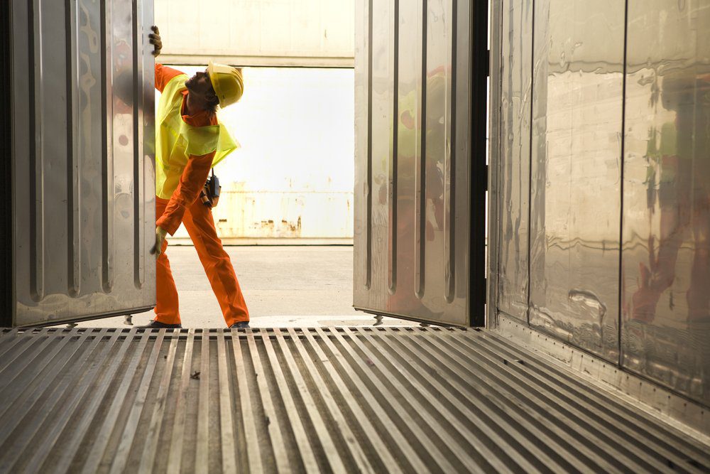 Loading Shipping Container