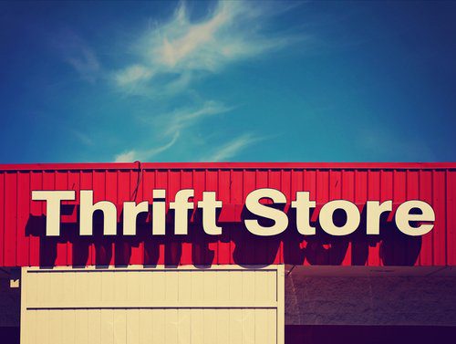 Thrift Store for used clothing storefront