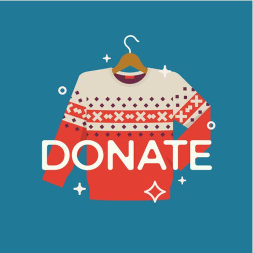 illustration of sweater for donation