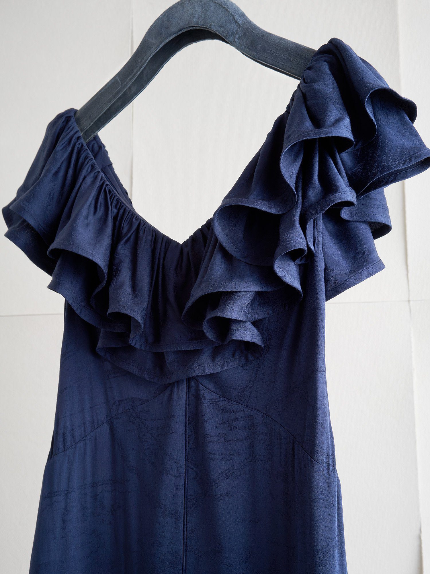 A blue dress